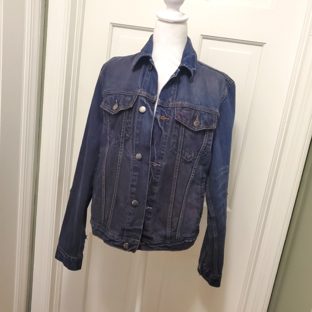 EC GAP 1969 Indigo Blue Jean Jacket Size Small, Casual, Versatile